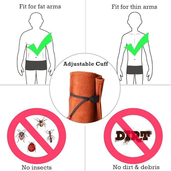 Gardening Gloves, Professional Puncture Proof Gloves for Rose Pruning & Cactus Trimming, Long Leather Garden Gloves Gifts for Women & Men- Full Grain Pigskin (Thorn Proof) (Large, Brown)