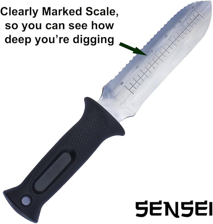 Hori Digging Knife - 7.5 Inches, with Leather Sheath