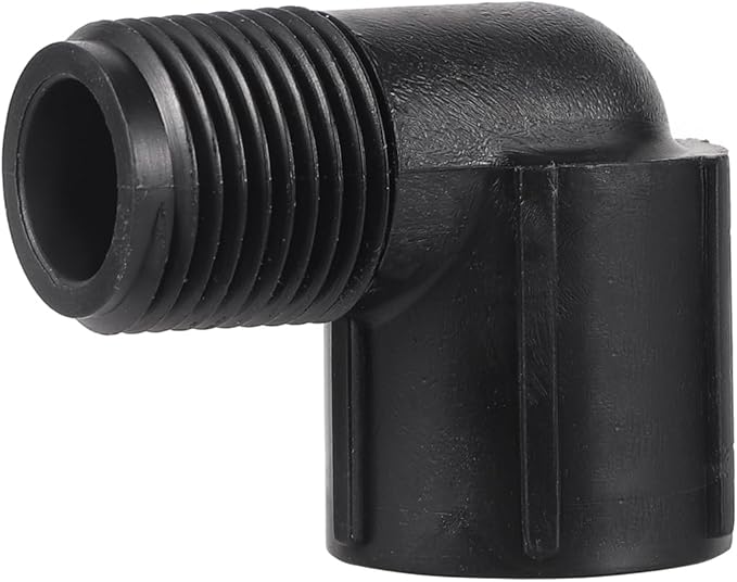 Drip Irrigation adapter 1/2-inch 90-Degree Elbow NPT pipe Fitting (1/2 Female to 1/2 male Elbow)