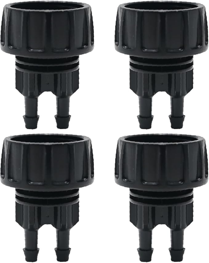 4 Pcs Drip Irrigation Tubing Faucet Adapter 1/4" to 3/4" Garden Faucet Adapter Water Drip Hose Adapter Connectors for Outdoor Faucet