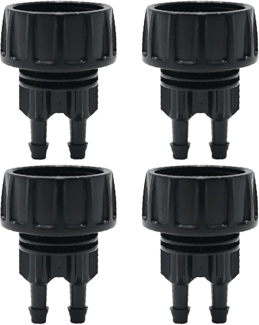 4 Pcs Drip Irrigation Tubing Faucet Adapter 1/4" to 3/4" Garden Faucet Adapter Water Drip Hose Adapter Connectors for Outdoor Faucet
