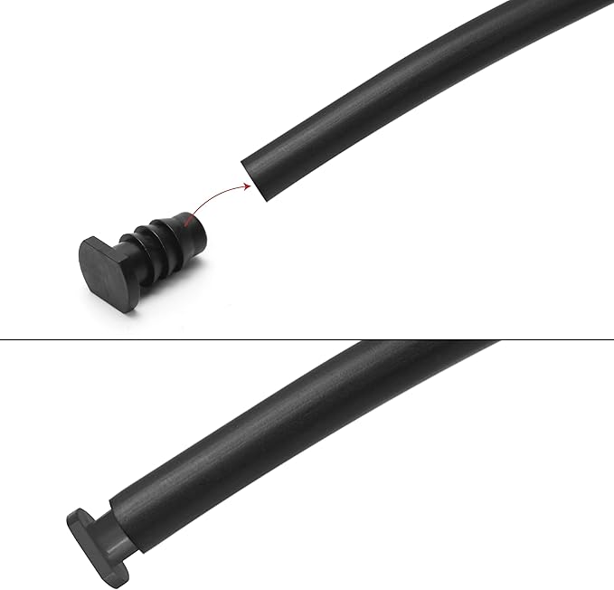 20pcs Irrigation End Cap Tubing Drip Plug Fittings, 3/8 Soaker Hose ID Barbed Parts for Line Goof Connector Garden System, Bore Capillary Tube Sealing Pipe 3/8'' Diameter Tools