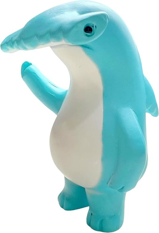 Jxueych Rebellious Hammerhead Shark Figurine, Miniature Hammerhead Shark Standing 3.7 Inch, Adorable Mini Shark - The Perfect Fusion of Cool and Quirky