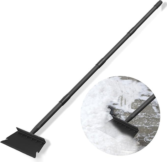 Floor Scraper Ice Scraper with 59 Inch Adjustable Handle,Garden Cleaning Shovel,Snow Shovel,Spade Shovel,Lawn Edging Scraper Shovel, Outdoor Spade Tool Garden Tool for Weeding,Digging,Ice Removal