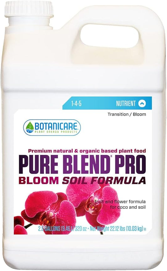 Botanicare Pure Blend Pro Bloom Soil, Nutrient for Fruit and Flowers, 1-4-5, 2.5 gal.