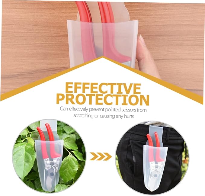 4Pcs Reusable Pruner Holder Garden Shears Box Convenient Tool for Gardening Scissors Scissors Waist Clips Pliers Container Garden Tool Bag