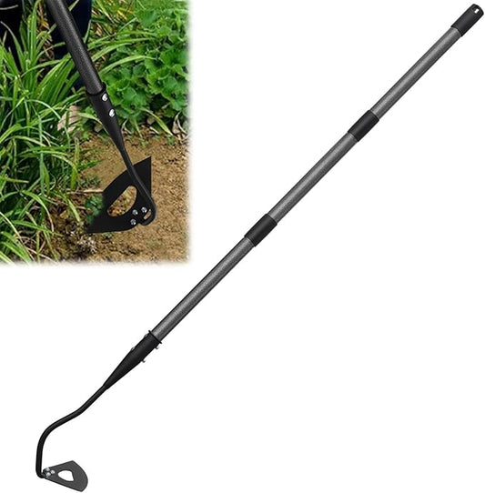 Hoe Garden Tool, Hollow Hoe Gardening Weeding Tool, 85" Long Handle Heavy Duty Manual Weeder Gardening Hand Tools for Weeding, Digging, Loosening Soil