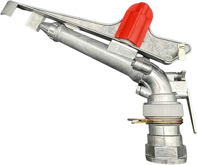 2‘’ Agriculture Farm Irrigation Sprinkler Lawn Sprinkler Irrigation Spray Gun Large-Area Watering Spray 360° Rotary Farm Lawn Garden Irrigation (2.0inch)