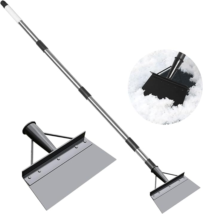 Garden Cleaning Shovel， Snow Shovel,59 Inch Handle Duty Garden Shovel， Multifunctional Cleaning Shovel，Suitable for Gardening, Planting, Weeding, Deicing and Other Gardening Tasks