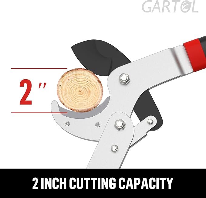 GARTOL Anvil Lopper with Compound Action 29 Inch Heavy Duty Tree Branch Cutter, 2 inch Cutting Capacity Tree Trimmer, with Ergonomically Designed Non-Slip Handles