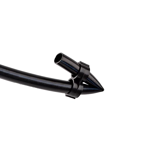 Drip Irrigation Fittings Kit,Irrigation Barbed Connectors for 1/2" Drip Tubing, Drip Line Parts - 6 Couplings, 6 Tees, 6 Elbows, 6 End Clamps, 2 Switch Valves