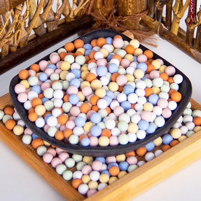 2LBS Clay Pebbles Gardening Ceramsite Orchid Rocks Drainage Water Purification Ceramsite Decor Cultivation Soil Stone Horticultural Grade for Soil Hydroponics Aquaponics