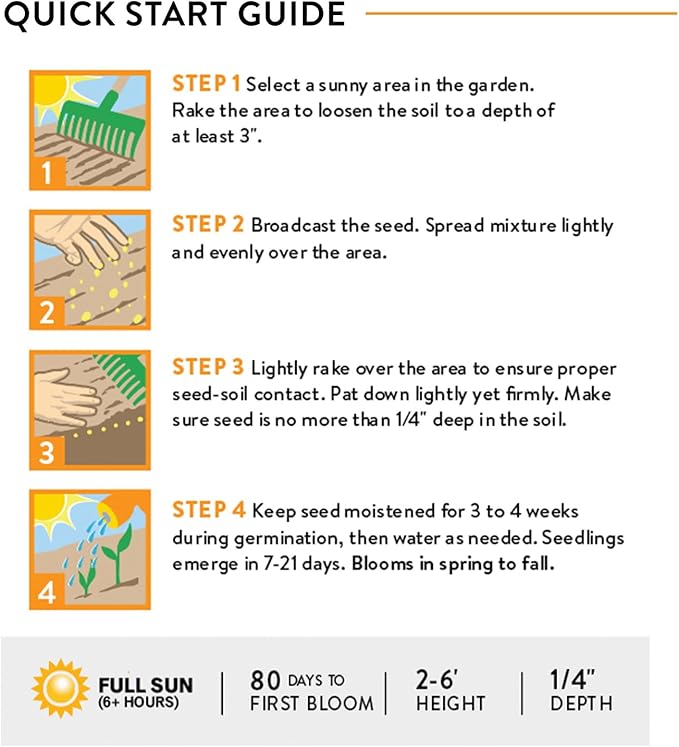 Burpee Wildflower 25,000 Bulk, 1 Bag, 18 Varieties of Non-GMO Flower Seeds Pollinator Garden, Pollinator Mix