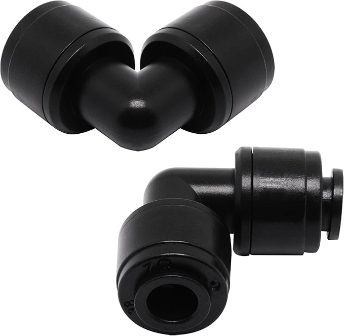 30 Pack Quick Connect 1/4 Irrigation Fittings, Quick Connect Fittings, Universal 90 Degree Elbow Fitting, Leak Free Fittings for Sprinkler or Drip Irrigation System