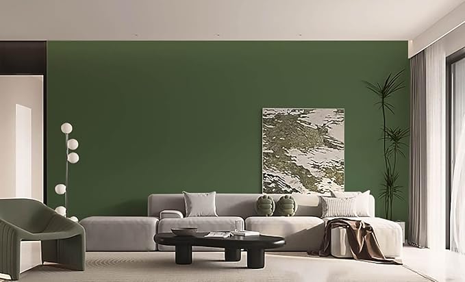Dimoon 118''x15.7'' Green Skin Peel and Stick Wallpaper Contact Paper Modern Self Adhesive Wall Paper Removable Renter Friendly Textured Solid Color Vinyl Roll (118''x15.7'',Dark Green Skin)
