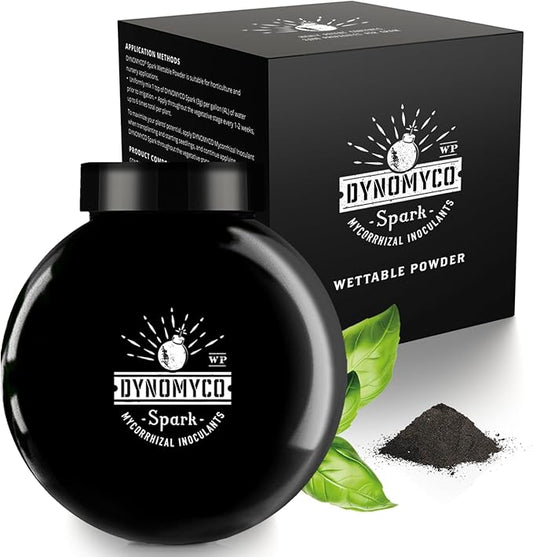 DYNOMYCO Spark 3 in 1 Mycorrhizal Inoculant Root Enhancer Powder for Plants – Root Stimulator for Plants Increases Access to Macro and Micro Nutrients (6 Oz/Up to 38 Plants)