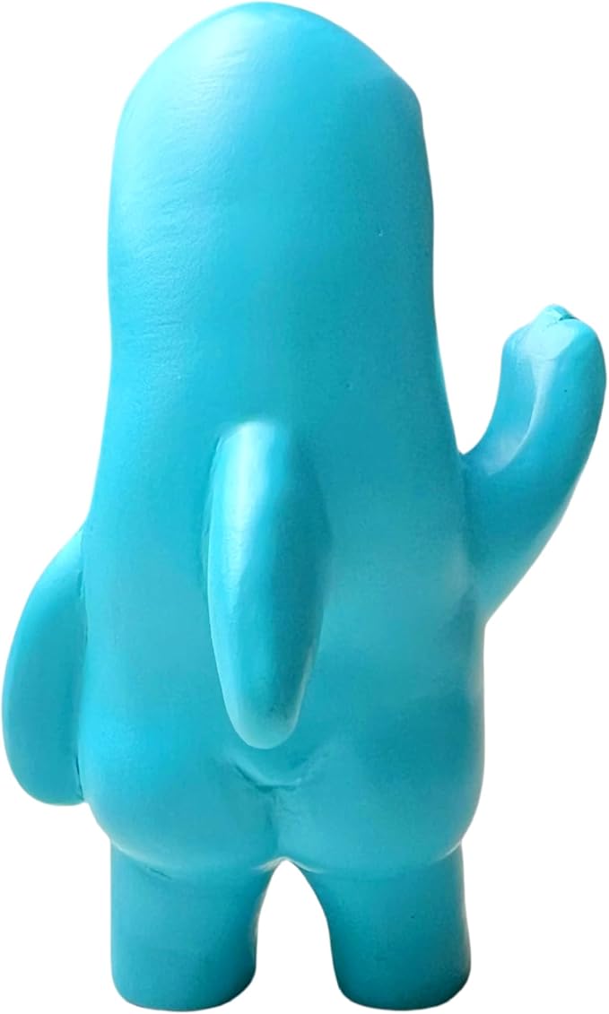 Jxueych Rebellious Dolphin Figurine, Standing 3.5 Inch Resin Garden Statue – The Cutest Blend of Cuteness and Rebellion!