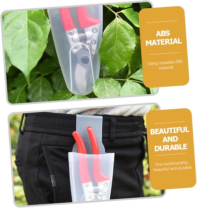 4Pcs Reusable Pruner Holder Garden Shears Box Convenient Tool for Gardening Scissors Scissors Waist Clips Pliers Container Garden Tool Bag