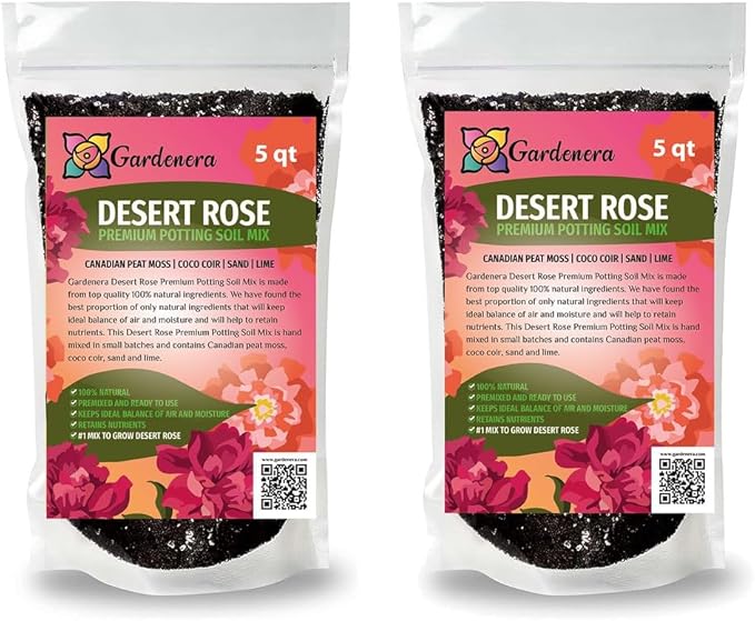 Desert Rose Potting Mix - Crafted for Superior Performance and Stunning Blooms - 10 QUARTS