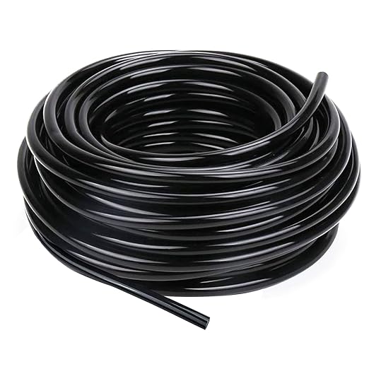 5/16 Inch Dropper Blank Distribution Pipe,50 Foot (15 m) Black Drip Pipe for DIY Garden Irrigation Systems,Drip Lines,Drip Pipes and Drip Irrigation System Parts