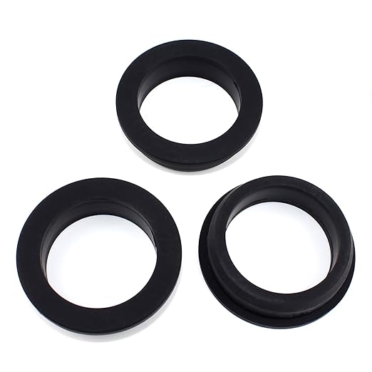 2 Inch Drill Hole, 1-9/16 Inch ID Silicone Rubber Grommets for Wiring, Large Top Hat Grommets for Tubes, Pool L-Shape O-Ring Seal Hose Gasket for Pump Motor Hydroponic Irrigation, 3 Pack