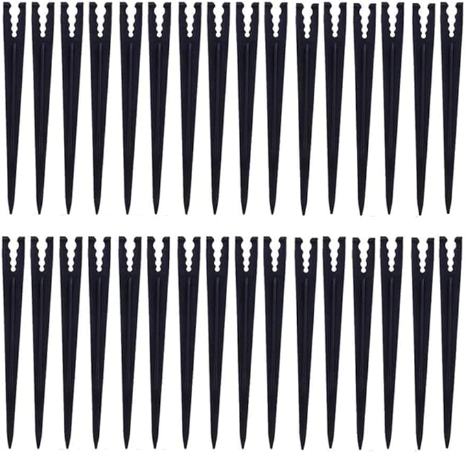 500 Pcs Plastic Irrigation Drip Support Stakes for 1/4-Inch Tubing Hose 4/7 or 3/5 Irrigation Hose Holder&Emitters/Drip Irrigation Kits/Garden Tools for Vegetable Gardens Flower Beds Herbs Garden