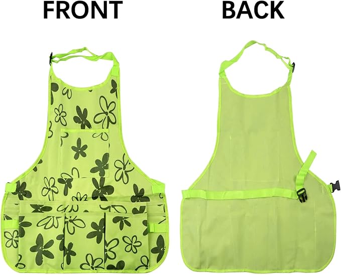 PATILWON Gardening Apron with Large Pockets for Women, 14 Pockets Waterproof Tool Apron, Work Apron Heavy Duty, Size M to XL