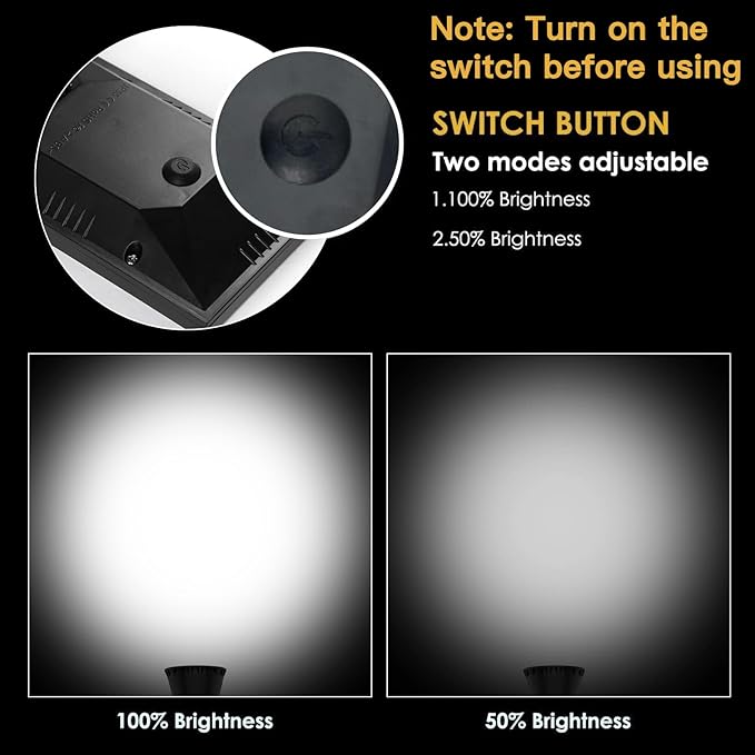 Solar Spot Lights for Ooutside Waterproof Solar Landscape Lights Dusk to Dawn, 2-in-1 Solar Spotlight Solar Powered Accent Lights for Garden Porch Walkway Patio(1 Pack)