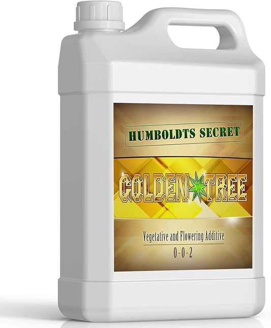 Humboldts Secret Golden Tree: Best Plant Food for Plants & Trees - All-in-One Concentrated Additive - Vegetables, Flowers, Fruits, Lawns, Roses, Tomatoes & More (1 Gallon)