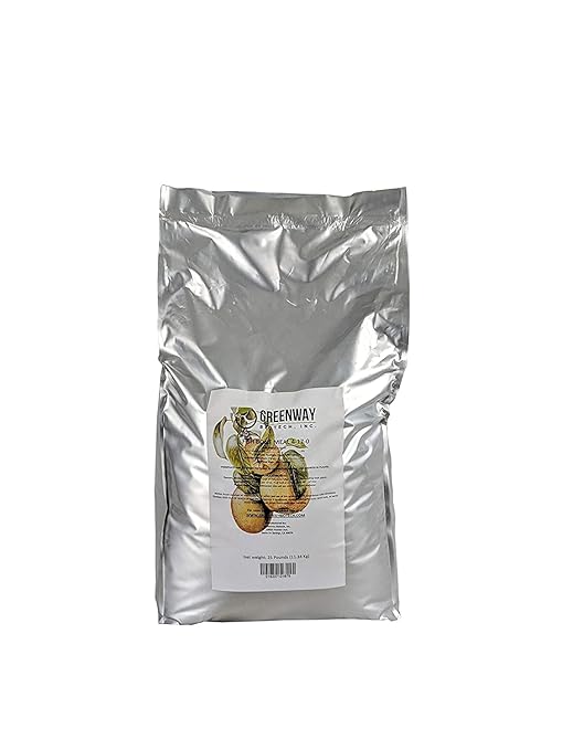 Greenway Biotech Organic Fish Bone Meal Fertilizer 4-17-0 for Home Gardening - Good Source of Calcium and Potassium Promote Roots Growth - Ideal for Flowering Plants, Trees and Shrubs (2X 25 Pounds)