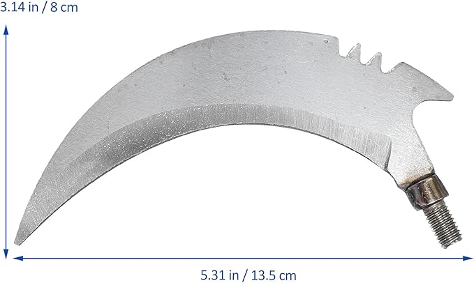 DOITOOL Gardening Sickle 6pcs Carbon Harvest Weeder Weeders Handle Heads Sickles Hand Replacement Steel Tools Chopping Fishing Parts Manual Gardening Without Accessories Weeding Supplies