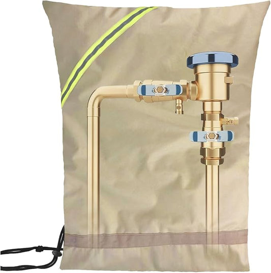 Backflow Preventer Insulation Cover, Irrigation Backflow Valve, Insulated Pouch for Winter Pipe Freeze Protection,Waterproof Sprinkler Valve System Cover for Snow, Sun Exposure