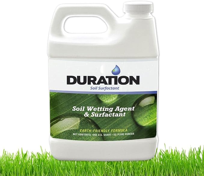 Duration Soil Surfactant Wetting Agent – Liquid Lawn Aeration Loosens Compacted Turf to Enhance Water Absorption and Air Circulation to Plant Roots – Earth Friendly Soil Activator (32 oz)