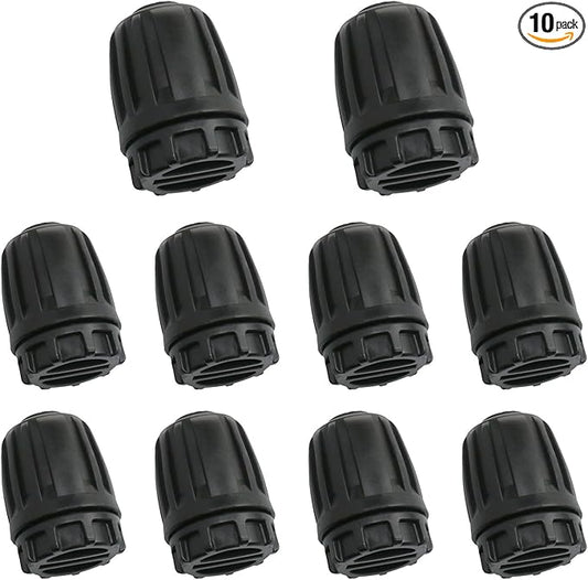 1/2 Inch Irrigation Fittings End Plug for (1/2" Inner Diameter x0.6-0.63" Outer Diameter) Drip Irrigation Connector Barbed Locked End Plug Connector 1/2 Inch Irrigation Fittings 10PCS