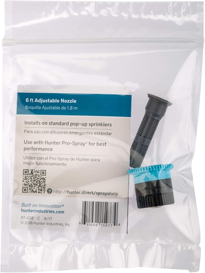 Hunter Industries RTL20026A Hunter 6' Pro Adjustable Irrigation Spray Nozzle, Light Blue