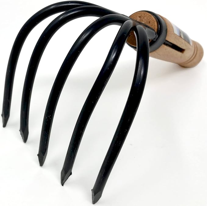 HACHIEMON Japanese Ninja Claw Garden Rake or Cultivator for Gardening - Compact and Sturdy - Made in Japan