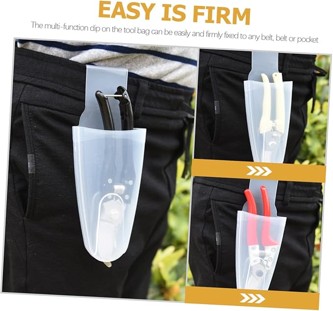4Pcs Reusable Pruner Holder Garden Shears Box Convenient Tool for Gardening Scissors Scissors Waist Clips Pliers Container Garden Tool Bag