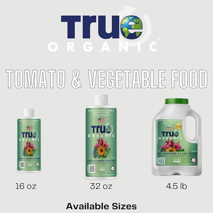 True Organic All Purpose Plant Food – Organic Fertilizer for Fruits, Vegetables, Flowers, and Herbs – 8lb Bag Covers 174 sq. ft.