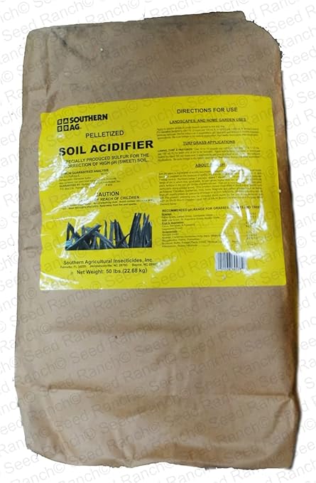 Blueberry Bush Granular Sulfur Fertilizer (Soil Acidifier) - 50 Lbs..