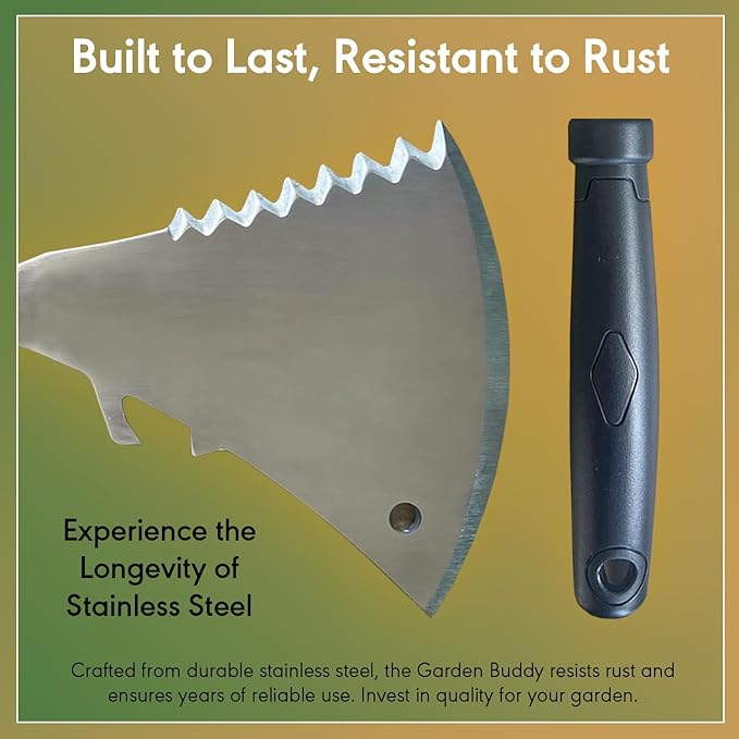 Garden Tool - Yard Tool - Lawn Care - Unique Design - Multifunctional - Hand Garden Tool - Cutting, Tilling, Digging, Weeding, Edging, Uprooting, Loosening Soil - All-in-oneTool Set - Stainless Steel