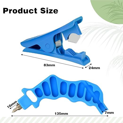 Drip Irrigation Punch Tool, Irrigation Sprinkler Hose Cutter Drip Tube Hole Punch Tool and Fitting Insertion for 1/4 Inch Drip Tubing with Drip Plugs and 1/4 Inch Connectors