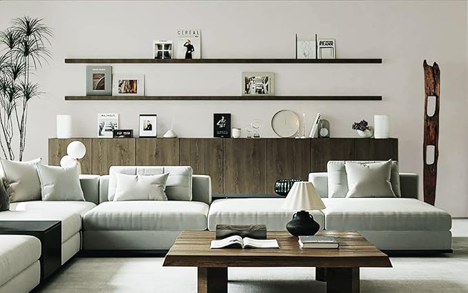 Dimoon 394''x17.7'' White Peel and Stick Wallpaper Contact Paper Modern Self Adhesive Wall Paper Removable Renter Friendly Textured Solid Color Shelf Cabinet Vinyl Roll (394''x17.7'',Off-White)