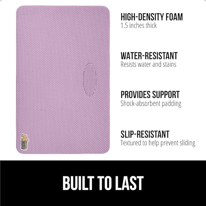 Gorilla Grip Extra Thick Kneeling Pad, Supportive Soft Foam Cushioning for Knee, Water Resistant Construction for Gardening, Bathing Baby, Workout Supplies, Lightweight, Garden Work Gifts