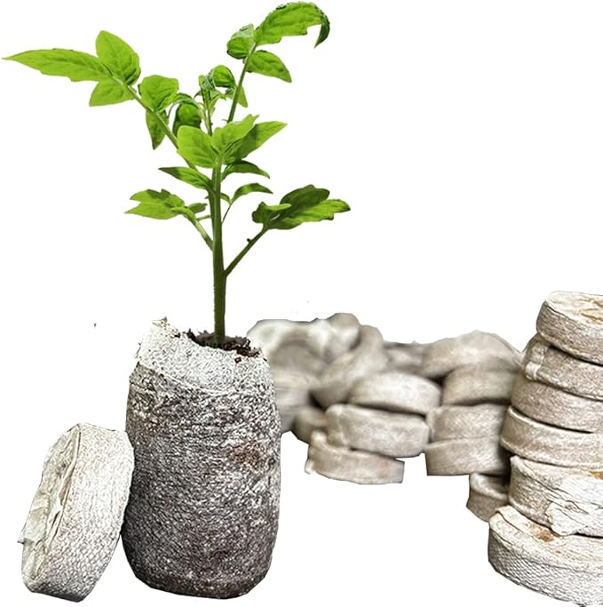 100 Pcs 45mm Peat Pellets Seed Starting Plugs Seeds Starter Pallet Seedling Soil Block