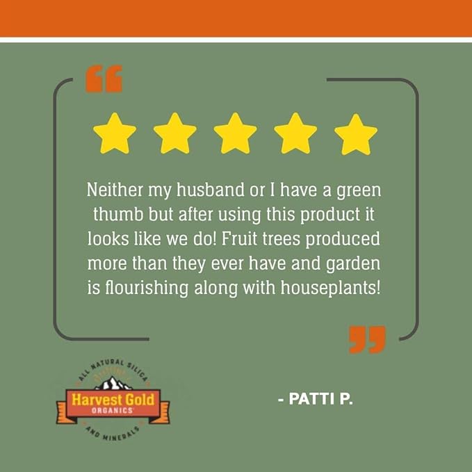 Premium Soil Conditioner All Purpose for Houseplants, Flowers, All Vegetables and Trees, Provides Natural Silica and Micronutrients (5 Gallon Bucket)