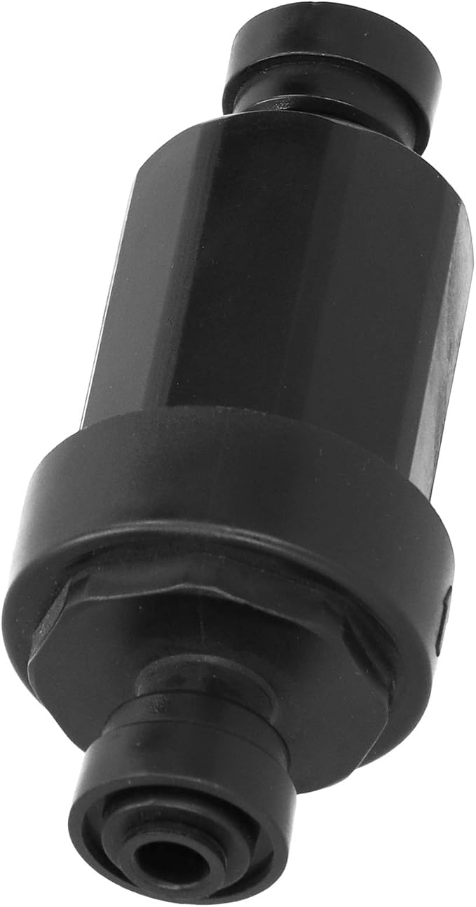 1/4in Irrigation Filter with Stainless Steel Strainer Quick Connect Filtration System for Courtyards Gardens Agriculture Black 3.9x1.6in