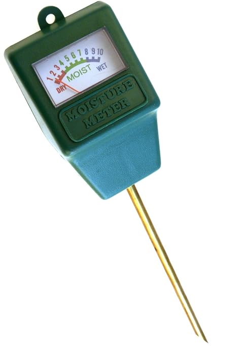 Indoor/Outdoor Moisture Sensor Meter with Full Color Instruction Card, Soil Water Monitor, Plant Care, Garden,Lawn