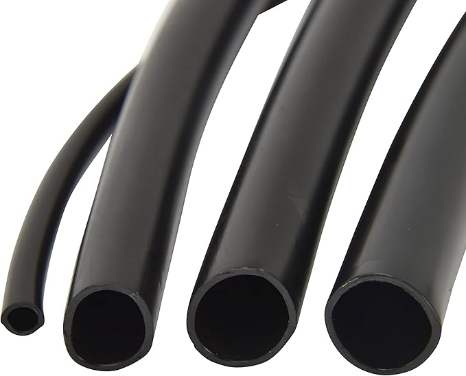 Raindrip 016025P 1/4-Inch Drip Irrigation Supply Tubing, 25-Foot, for Irrigation Drippers, Drip Emitters, and Drip Systems, Black Polyethylene (Pack of 2)