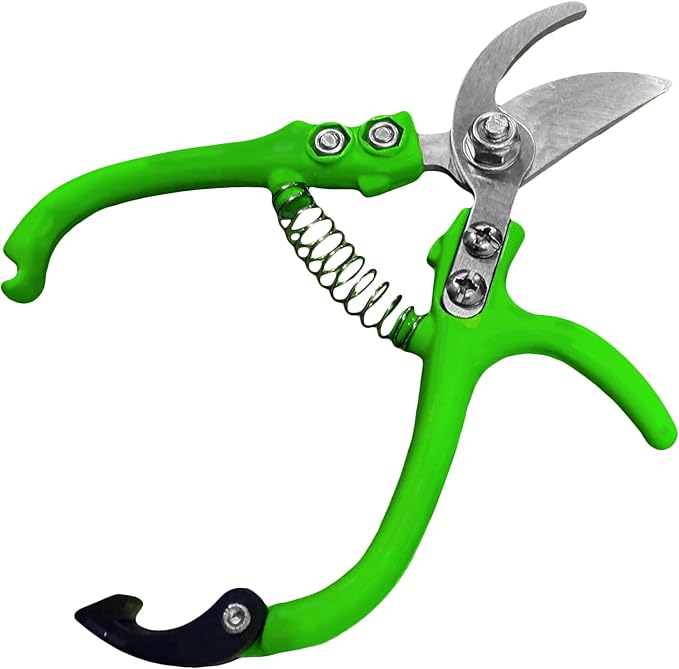 GARDEN GURU Ergonomic Garden Snips Clippers - Professional Hand Pruner Pruning Shear Scissors with Comfort Grip Handles for Gardening Trimming and Yard Work – High Carbon Steel