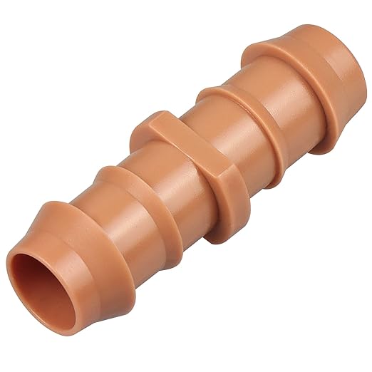 Drip Irrigation Barbed Coupling：40 Pack Drip Irrigation Coupler Parts Fits for 1/2 Inch Drip Irrigation Tubing 17mm 0.600" ID Coupling Connectors for Patio Lawn Garden